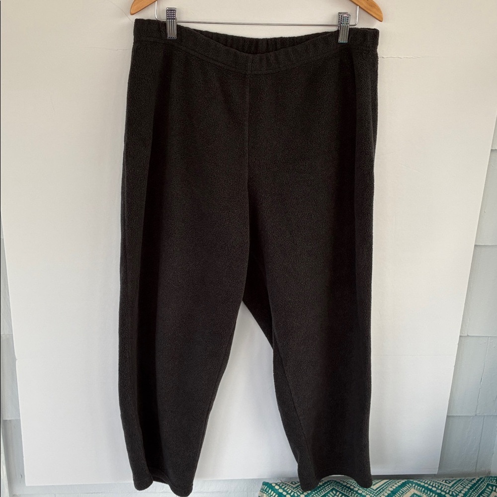 Talbots Women's Polartec Charcoal Gray Cozy Fleece Lounge Pants 2X Petite - Picture 8 of 16